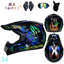 Load image into Gallery viewer, Motocross Helmet (Various designs and sizes) + gift pack
